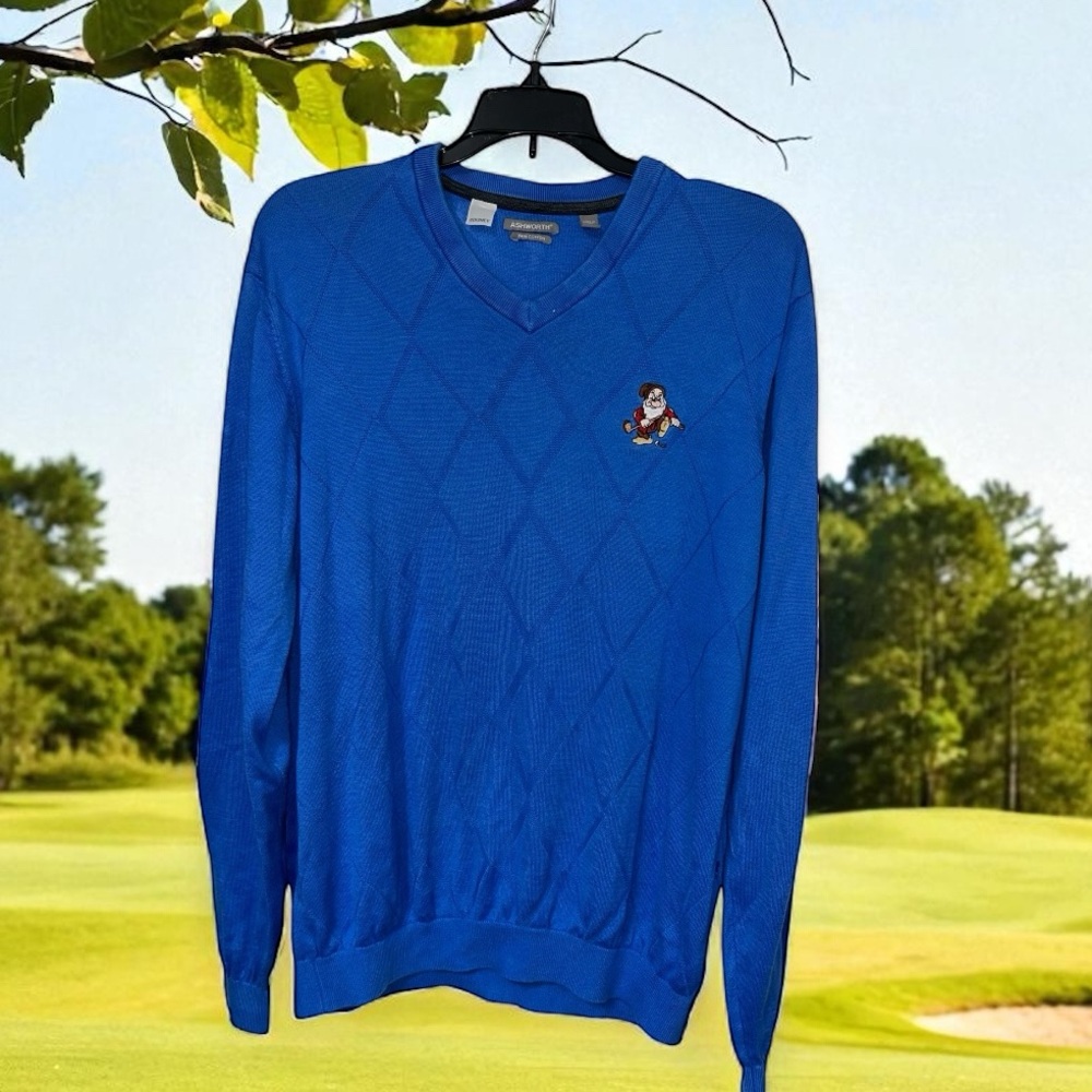 Vintage Disney/Ashworth Grumpy golf sweater